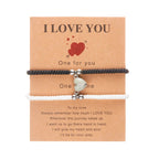 Pulseras para Parejas de Amigos Gourmette Romántica