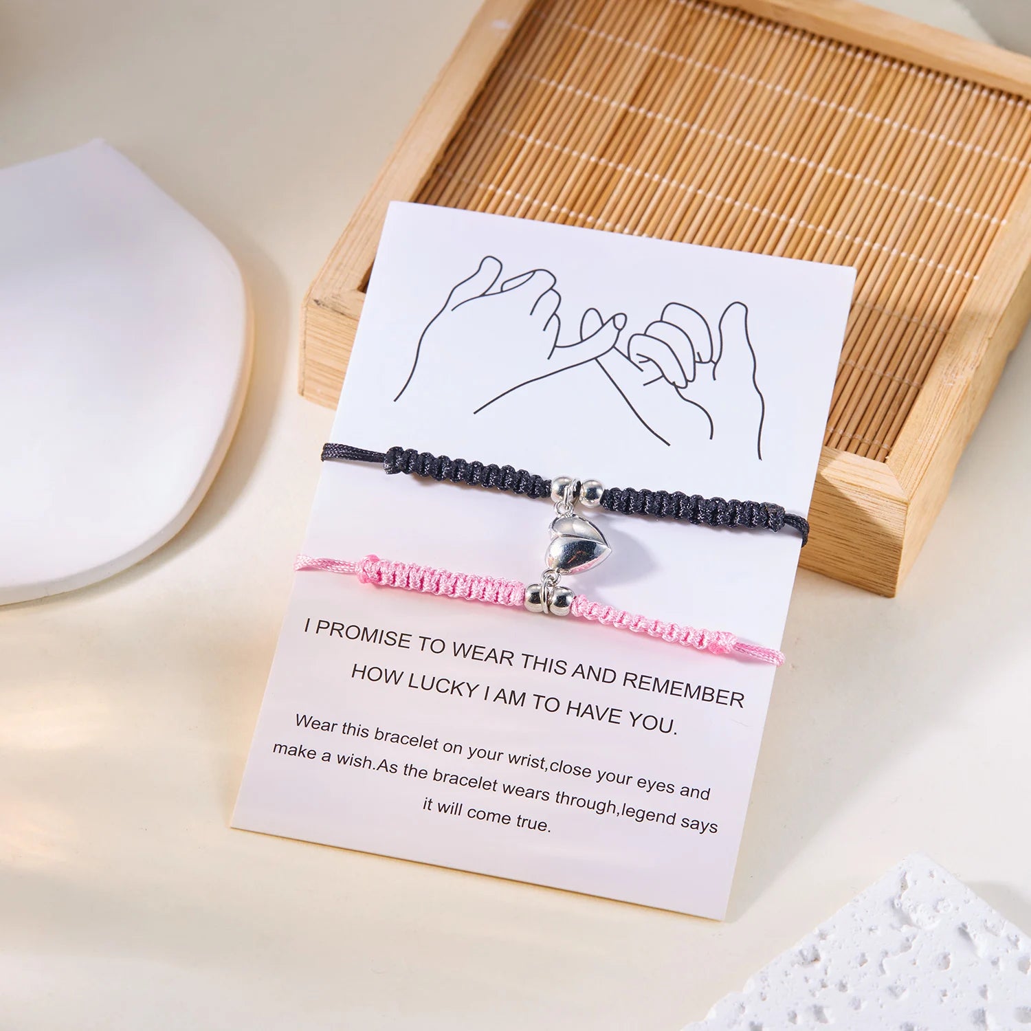 Pulseras para Parejas de Amigos Gourmette Romántica