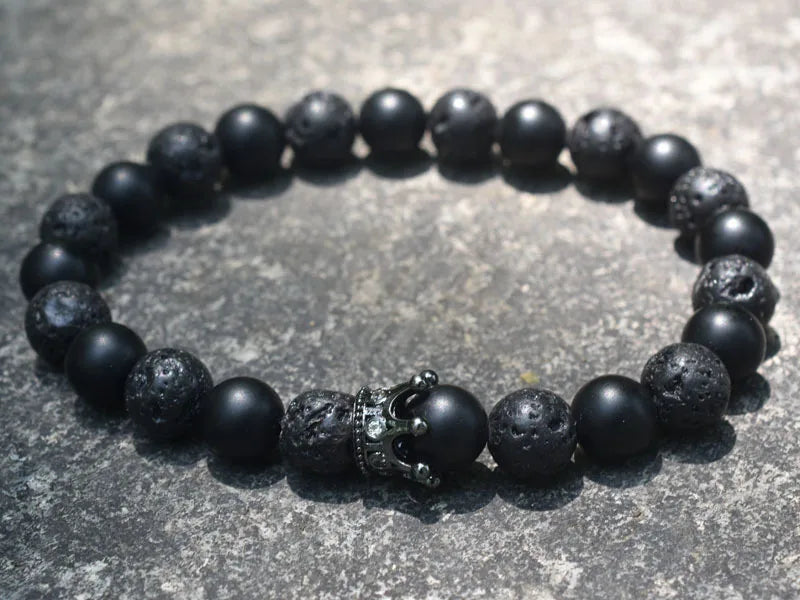 Pulseras para Parejas Gourmette Corona Rey y Reina