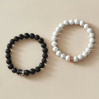 Pulseras para Parejas Gourmette Corona Rey y Reina