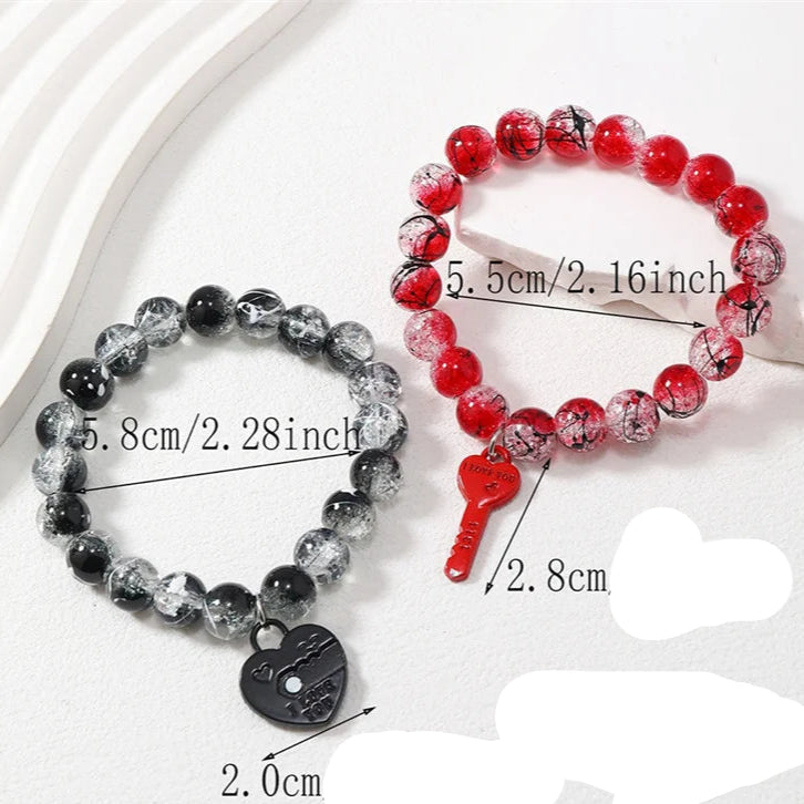 Pulseras para Parejas Pulsera Romántica Magnética 2