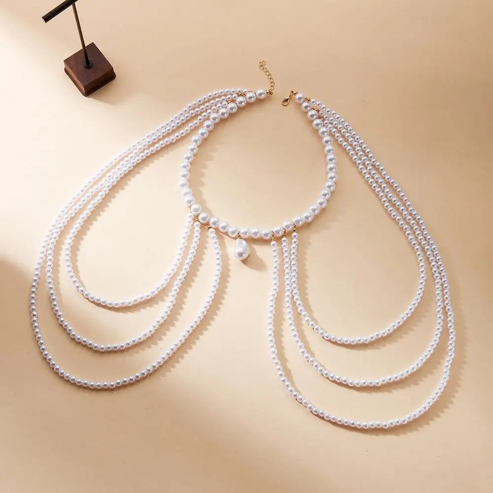Cadena de hombro para mujer - Joya para clavícula y hombro