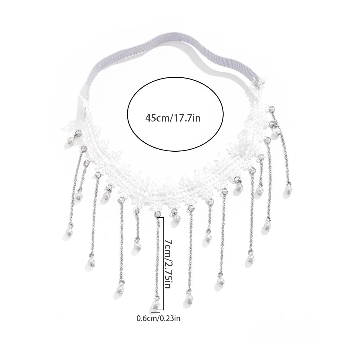 Cadena de Muslo Blanca - Joya de Muslo Cuerpo Muslo Mujer Pierna