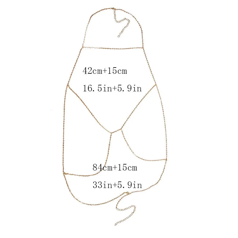 Cadena de escote para mujer Collar de pecho