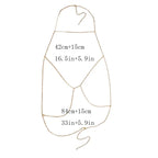 Cadena de escote para mujer Collar de pecho