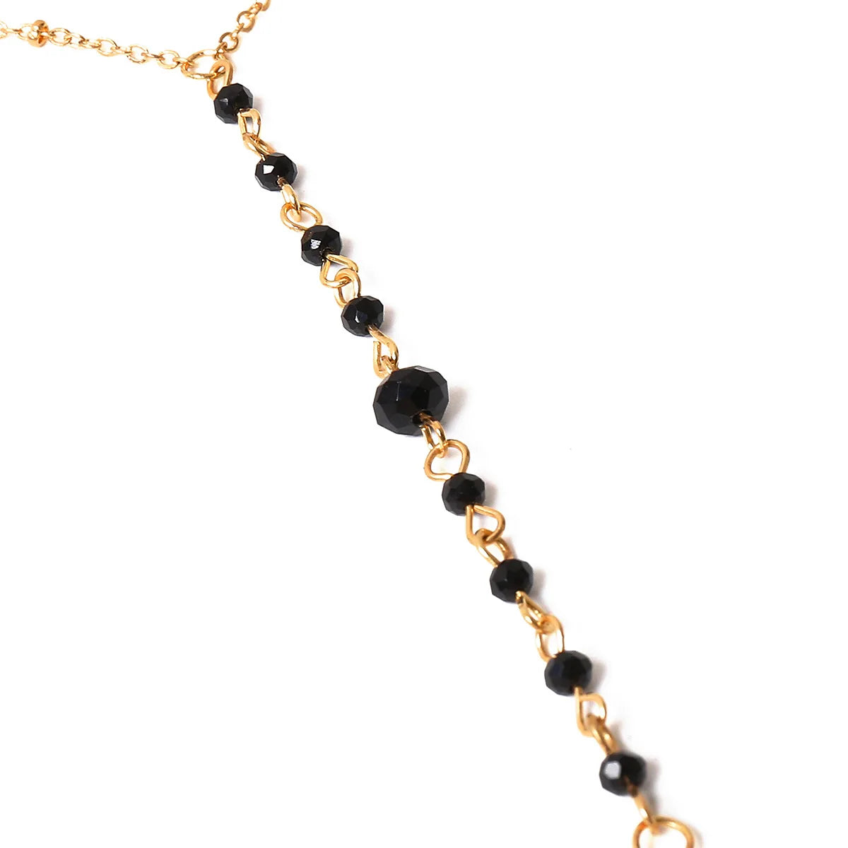 Cadena de Desbaste Mujer Collar Negro oro