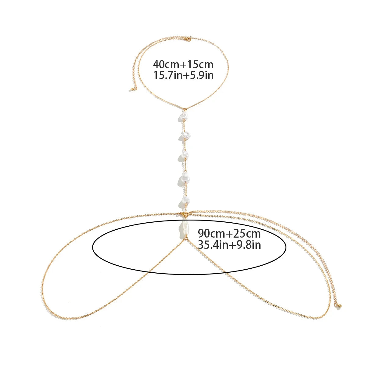 Cadena de Desbaste Mujer Collar de Perlas