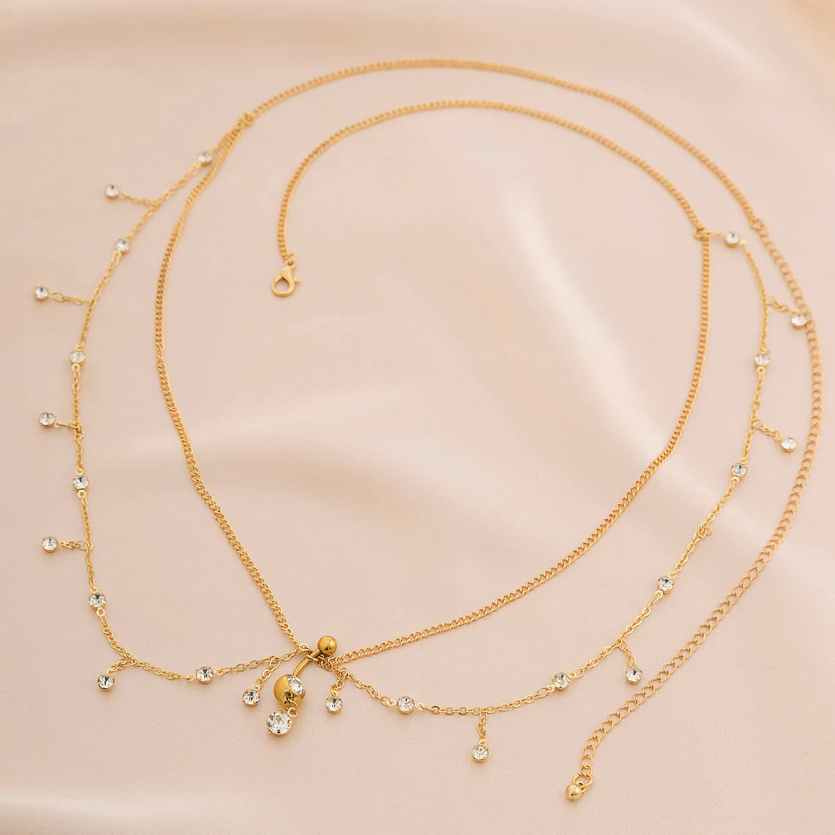 Cadena de cadera y ombligo - joya para la cintura y el vientre para mujer 