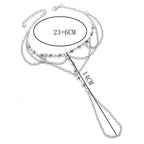 Cadena de Tobillo Perlas Blancas - Joya de Tobillo para Mujer