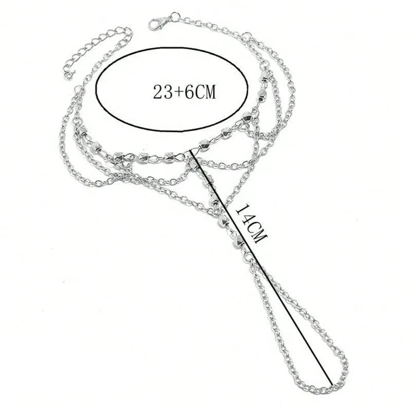 Cadena de Tobillo Perlas Blancas - Joya de Tobillo para Mujer