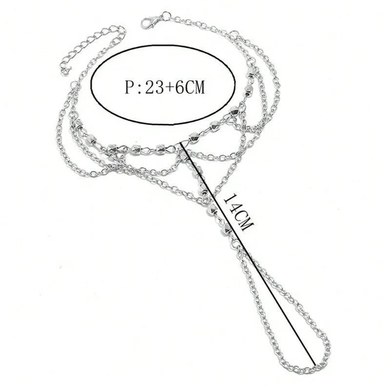 Cadena de Pie Perlas Doradas - Joya de Pie Mujer