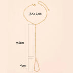 Cadena de Mano y Dedo Pulsera de Mano Joya Mujer