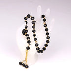 Pulsera rosario para hombre o mujer árabe negro