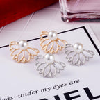 Pendientes de flor de loto para mujer