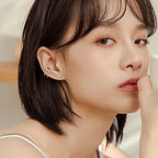 Pendientes de mujer con flores de loto