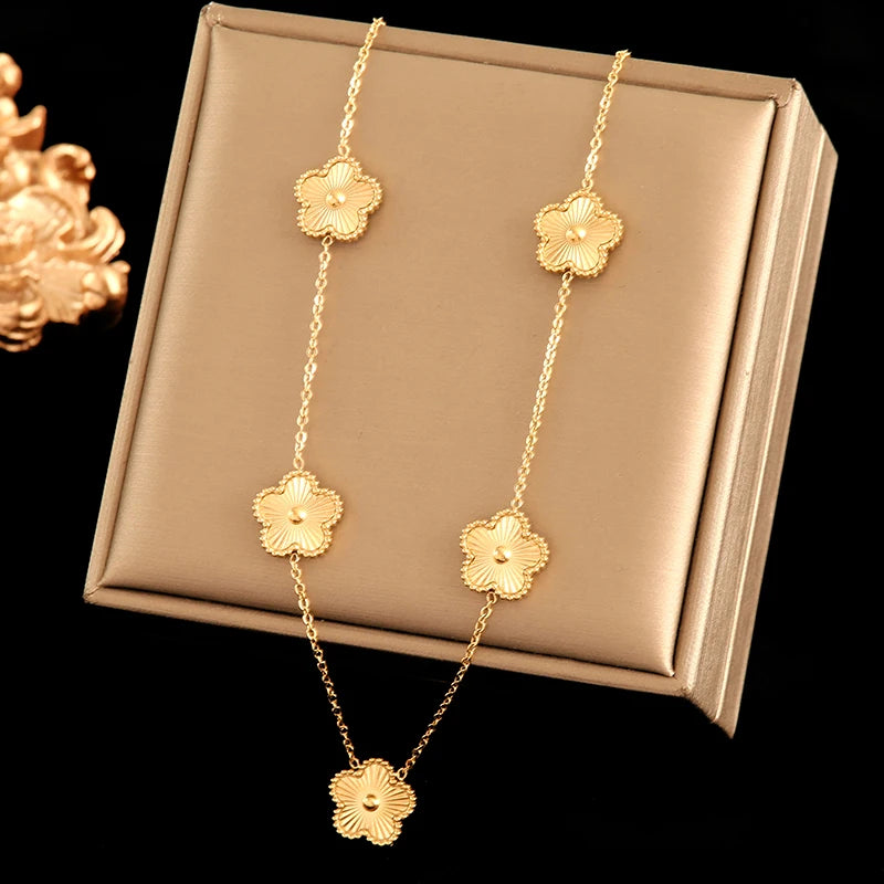 Estuche de 3 Joyas Margaritas Oro 