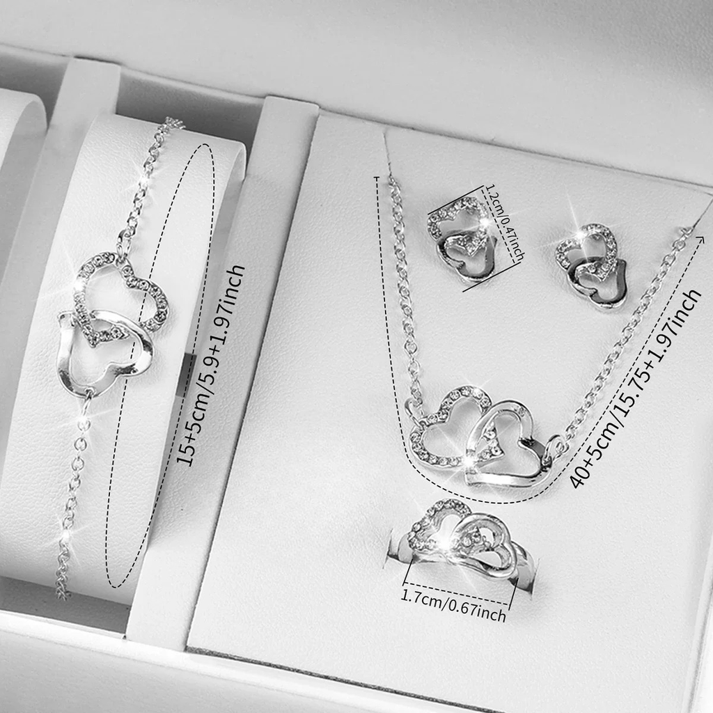 Estuche de 5 Joyas Corazón 