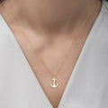Collar ancla mujer oro