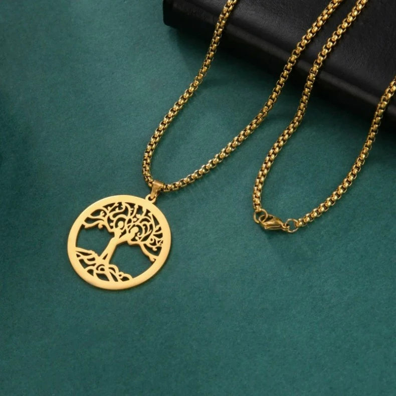 Pulsera Árbol de la Vida Pulsera Color Oro