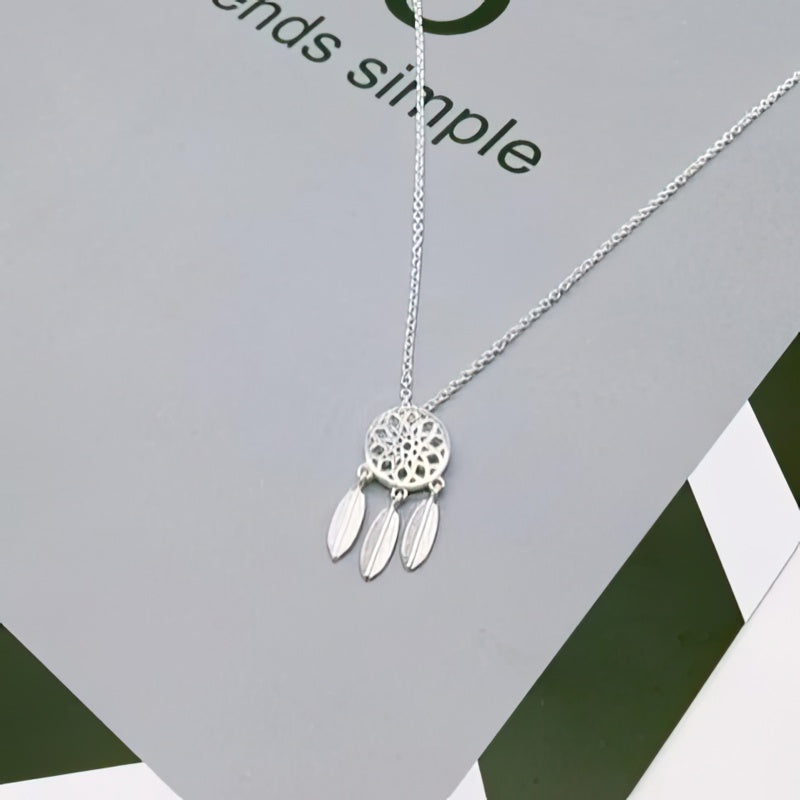 Collar Atrapa Sueños Plata 