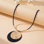 Collar con Gran Colgante Redondo Bohemio Chic