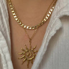 Collar con Gran Colgante Sol