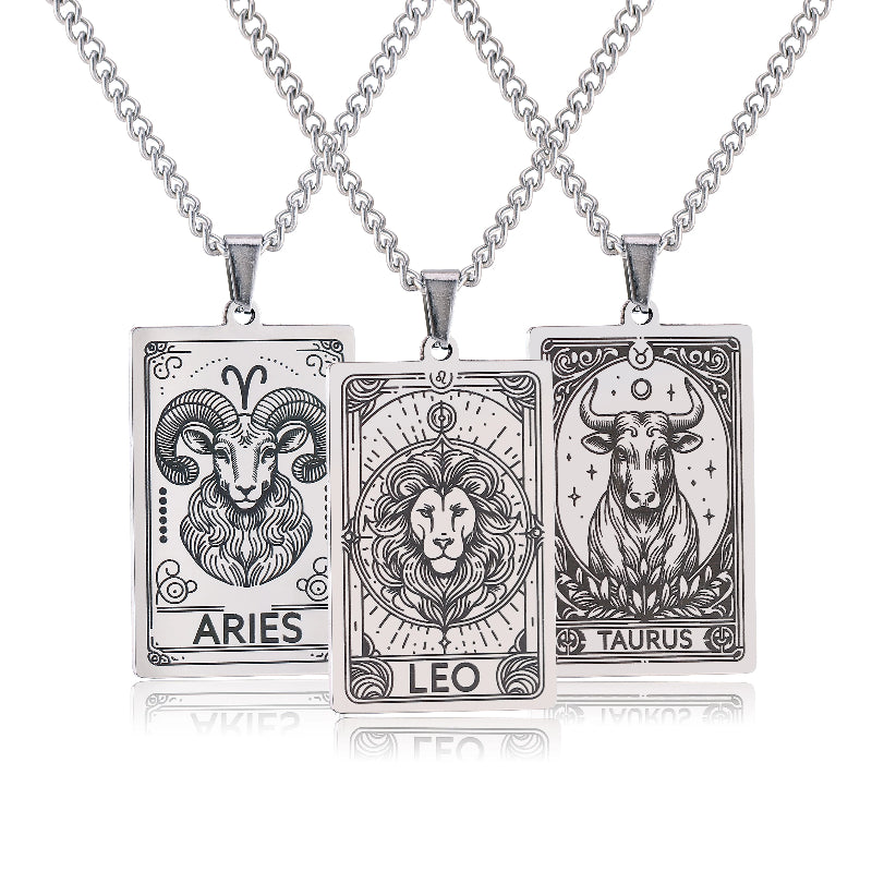 Collar con bonito colgante signo del zodiaco astrológico