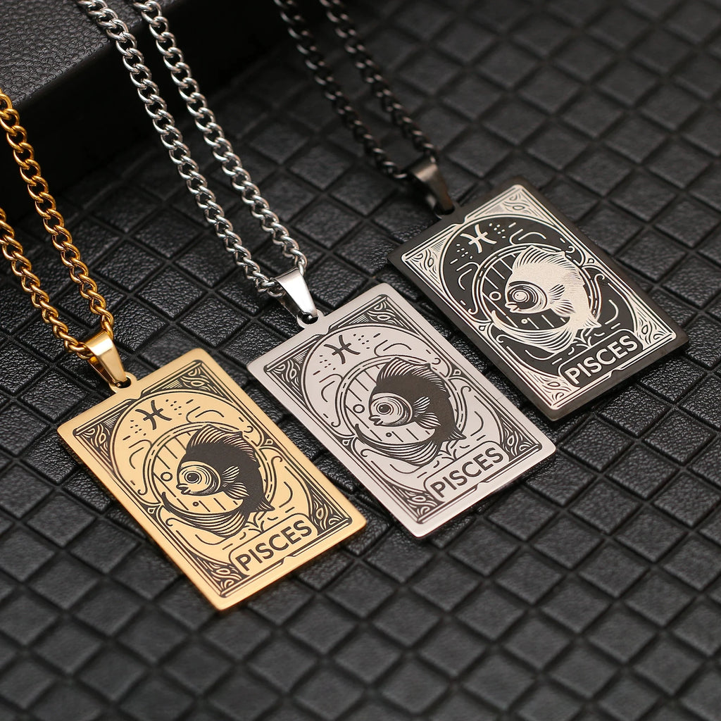 Collar con bonito colgante signo del zodiaco astrológico