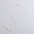 Collar con gran colgante alas de ángel plata