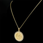 Collar con colgante amuleto Allah árabe islam musulmán oro