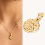 Collar con Colgante de Astrología Signo del Zodiaco