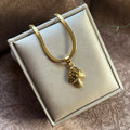 Collar con Colgante de Champiñón oro