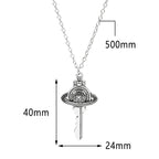 Collar con colgante llave del universo