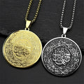 Collar con colgante del Corán árabe islámico musulmán oro