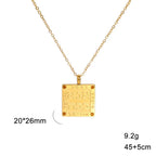 Collar con colgante de oraciones judías en letras hebreas Ana b'Koach