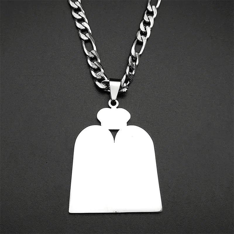 Collar con colgante de oraciones judías los 10 mandamientos de la Torá