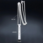 Collar con colgante de protección Mesuzah y letras hebreas judías