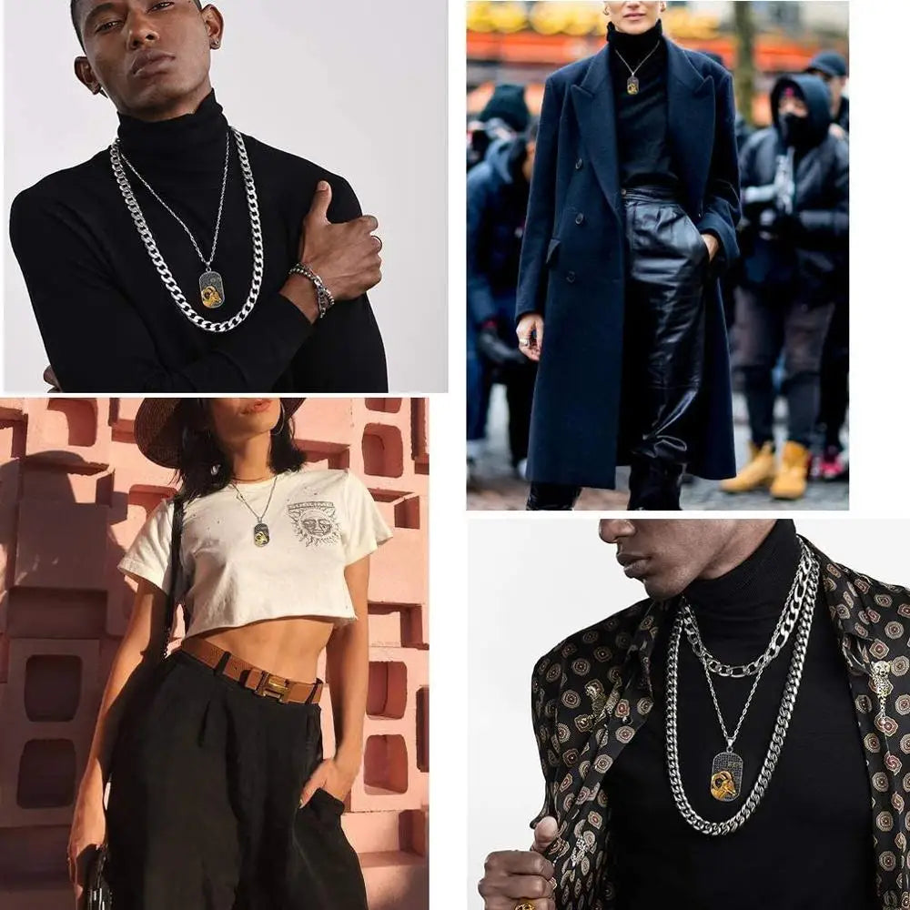 Collar con colgante de estilo signo del zodiaco astrológico