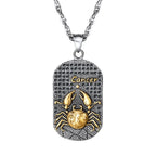 Collar con colgante de estilo signo del zodiaco astrológico