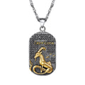 Collar con colgante de estilo signo del zodiaco astrológico