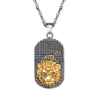 Collar con colgante de estilo signo del zodiaco astrológico