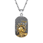 Collar con colgante de estilo signo del zodiaco astrológico