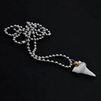 Collar con Colgante de Diente de Tiburón Blanco