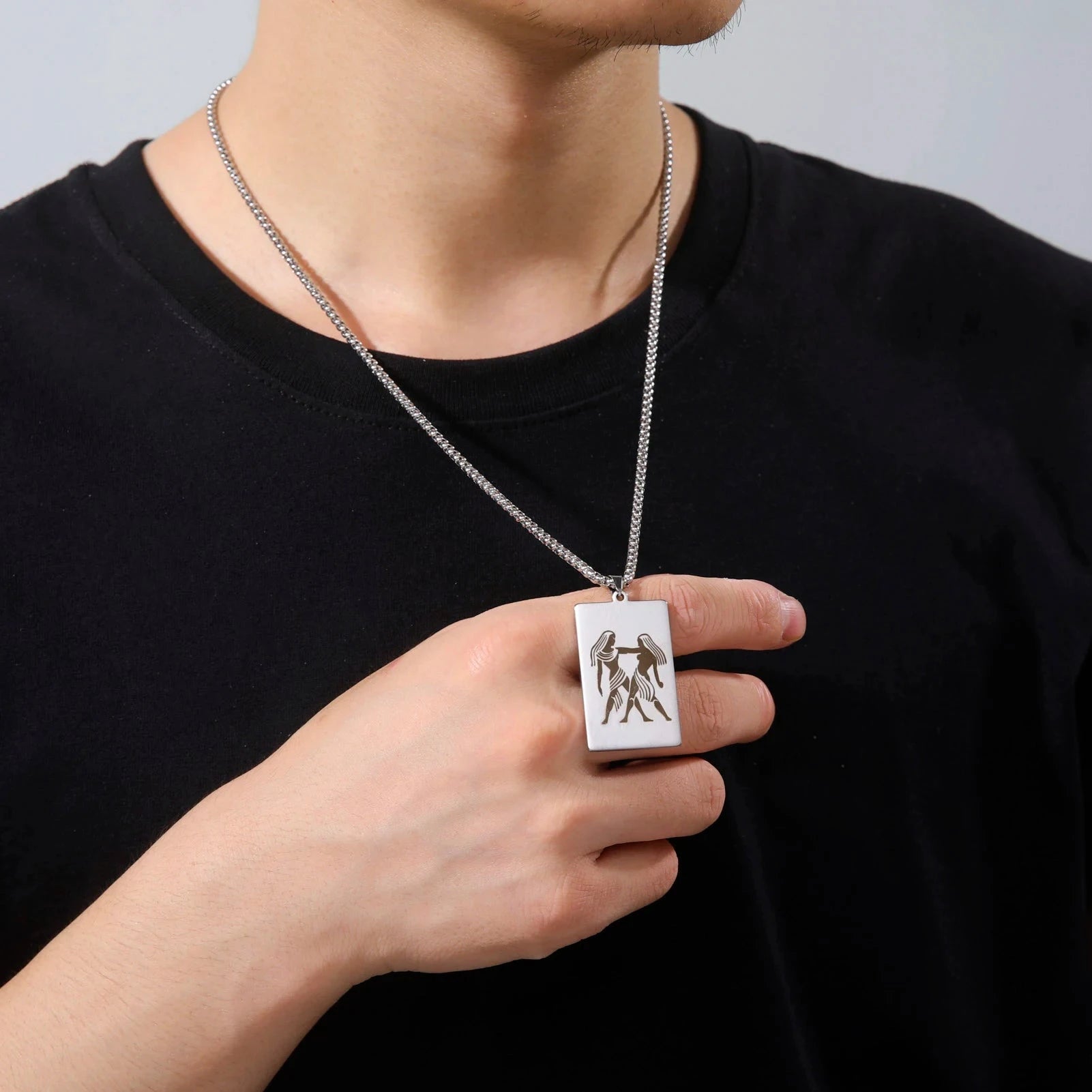 Collar con Colgante Elegante Signo del Zodiaco Astrológico 