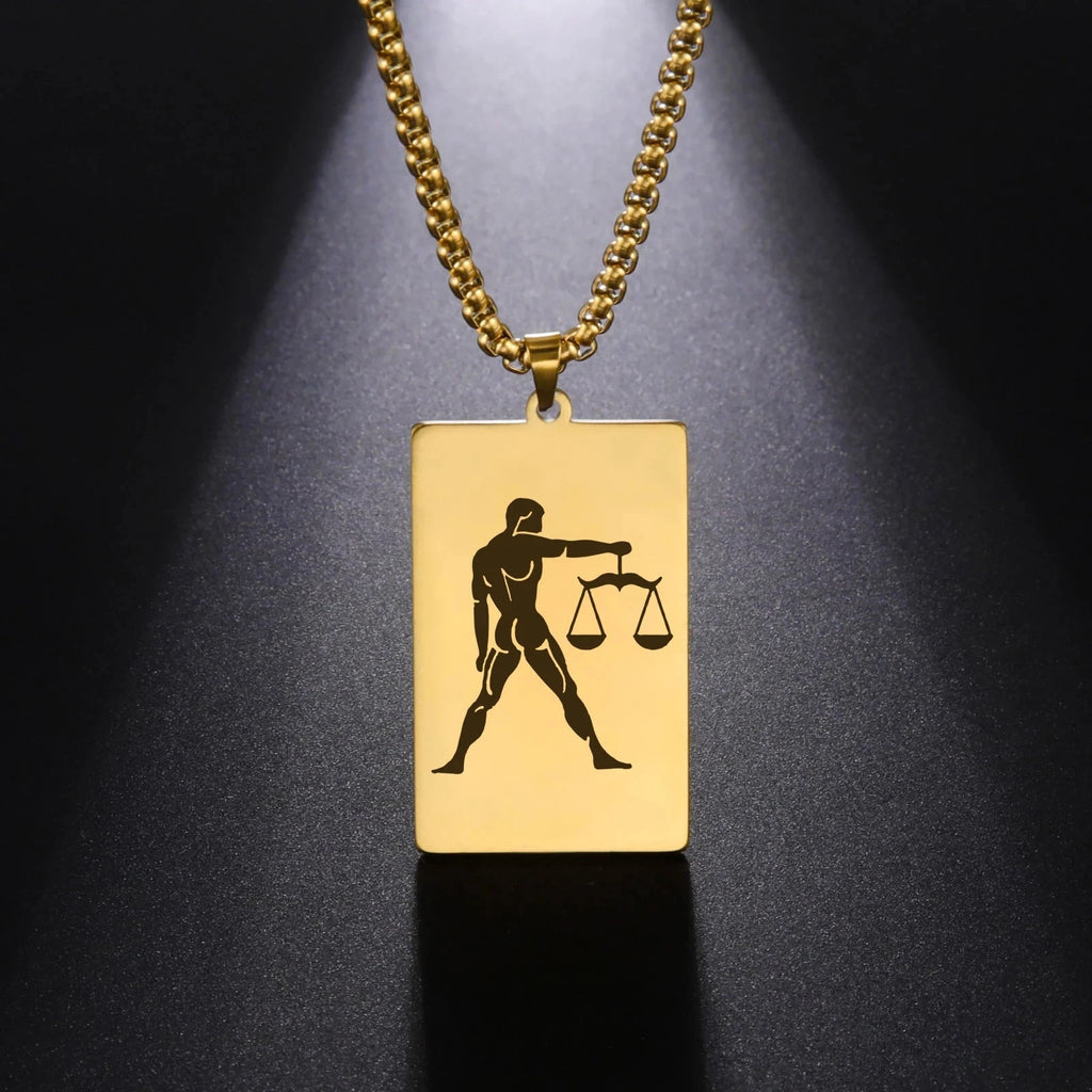 Collar con Colgante Elegante Signo del Zodiaco Astrológico