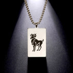 Collar con Colgante Elegante Signo del Zodiaco Astrológico