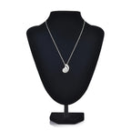 Collar con colgante de concha caracol para hombre plata