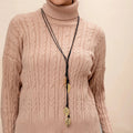 Collar con Colgante de Hoja de Otoño