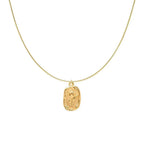 Collar con colgante de flor de rosa de oro