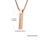 Collar con colgante geométrico Ayatul Kursi árabe oro rosa